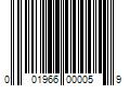 Barcode Image for UPC code 001966000059