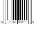 Barcode Image for UPC code 001966000073