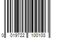 Barcode Image for UPC code 0019722100103