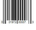 Barcode Image for UPC code 001973000073