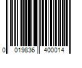 Barcode Image for UPC code 0019836400014