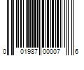 Barcode Image for UPC code 001987000076