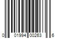 Barcode Image for UPC code 001994002636