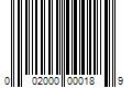 Barcode Image for UPC code 002000000189