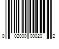 Barcode Image for UPC code 002000000202