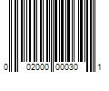 Barcode Image for UPC code 002000000301