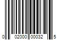 Barcode Image for UPC code 002000000325