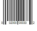 Barcode Image for UPC code 002000000332