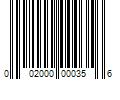 Barcode Image for UPC code 002000000356