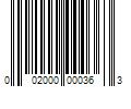 Barcode Image for UPC code 002000000363