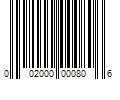 Barcode Image for UPC code 002000000806