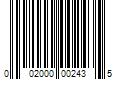 Barcode Image for UPC code 002000002435