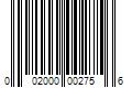 Barcode Image for UPC code 002000002756