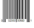 Barcode Image for UPC code 002000005801