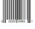 Barcode Image for UPC code 002000006631