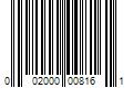 Barcode Image for UPC code 002000008161