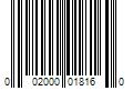 Barcode Image for UPC code 002000018160