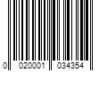 Barcode Image for UPC code 0020001034354