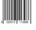 Barcode Image for UPC code 00200131139864