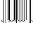 Barcode Image for UPC code 002003000063