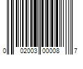 Barcode Image for UPC code 002003000087