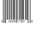 Barcode Image for UPC code 002005715316