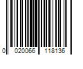 Barcode Image for UPC code 0020066118136