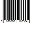 Barcode Image for UPC code 0020066186364