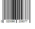 Barcode Image for UPC code 0020066209377