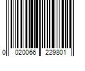 Barcode Image for UPC code 0020066229801