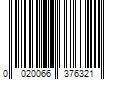 Barcode Image for UPC code 0020066376321