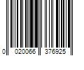 Barcode Image for UPC code 0020066376925