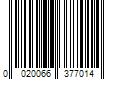 Barcode Image for UPC code 0020066377014