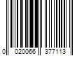 Barcode Image for UPC code 0020066377113