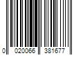 Barcode Image for UPC code 0020066381677. Product Name: Rust-Oleum 12 oz Painter's Touch 2X Ultra Cover Ultra Matte Black Spray Paint & Primer