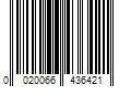 Barcode Image for UPC code 0020066436421