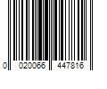 Barcode Image for UPC code 0020066447816