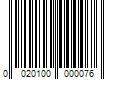 Barcode Image for UPC code 0020100000076