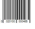 Barcode Image for UPC code 0020100000465