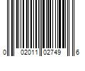 Barcode Image for UPC code 002011027496