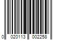 Barcode Image for UPC code 0020113002258