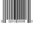 Barcode Image for UPC code 002013000060