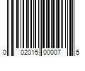 Barcode Image for UPC code 002015000075