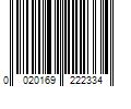 Barcode Image for UPC code 0020169222334