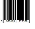 Barcode Image for UPC code 0020169222358