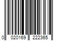 Barcode Image for UPC code 0020169222365