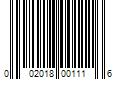 Barcode Image for UPC code 002018001116