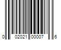 Barcode Image for UPC code 002021000076