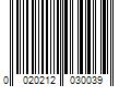 Barcode Image for UPC code 0020212030039