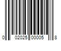 Barcode Image for UPC code 002025000058